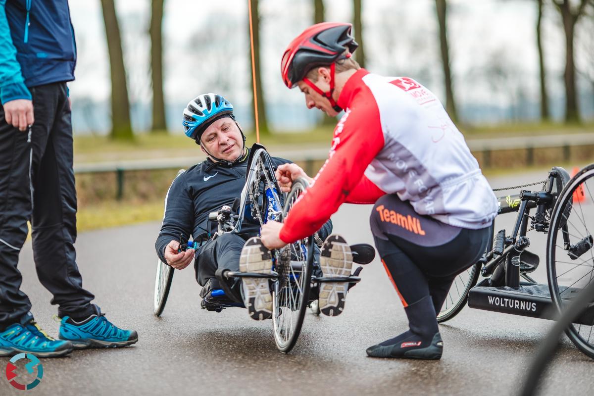 Handbike clinic met Jetze Plat